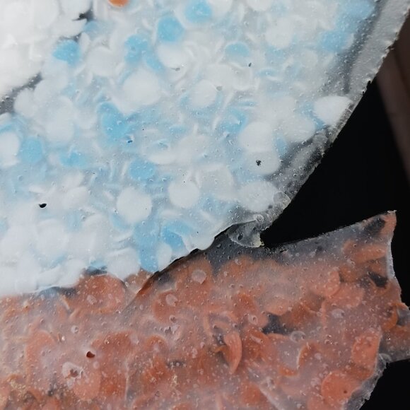 Vintage Santa Popcorn Plastic Skiing in Snow Globe - Picture 3 of 9